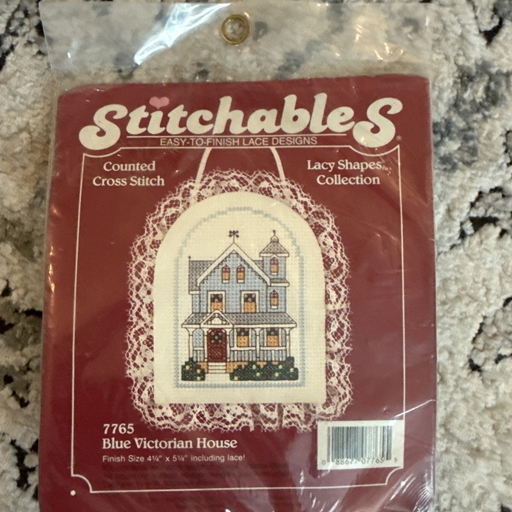 Stitchables Welcome to Our Home Counted Cross Stitch Kit Victorian House 72123